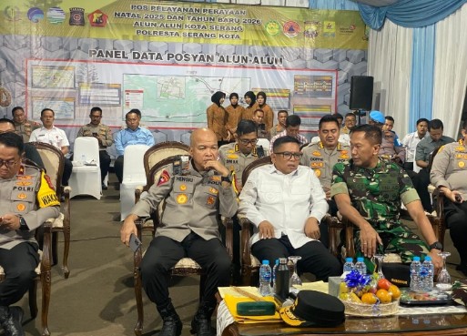Danrem 064/MY Pantau Pergantian Malam Tahun Baru 2026 di Kota Serang