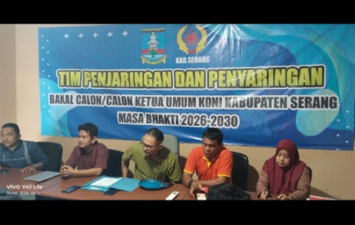 Pengembalian Formulir Bacalon Ketua KONI Kabupaten Serang Resmi Ditutup