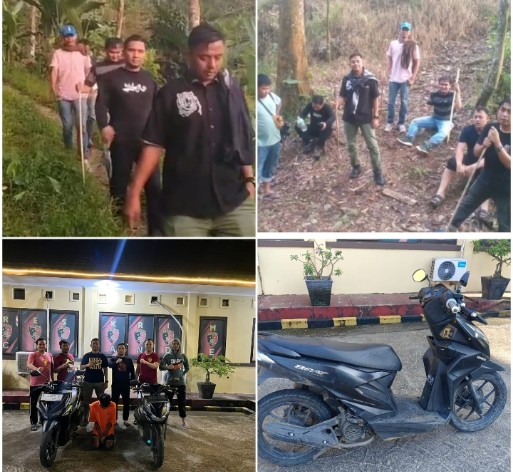 Dedikasi Tanpa Batas, Tim Opsnal Polsek Cikande Temukan Motor Korban Meski Medan di Sobang Sulit