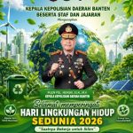 Peringati Hari Lingkungan Hidup Sedunia, Kapolda Banten Ajak Masyarakat Peduli Lingkungan