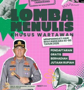 Hari Bhayangkara ke-80, Polresta Tangerang Gelar Lomba Karya Tulis Wartawan 