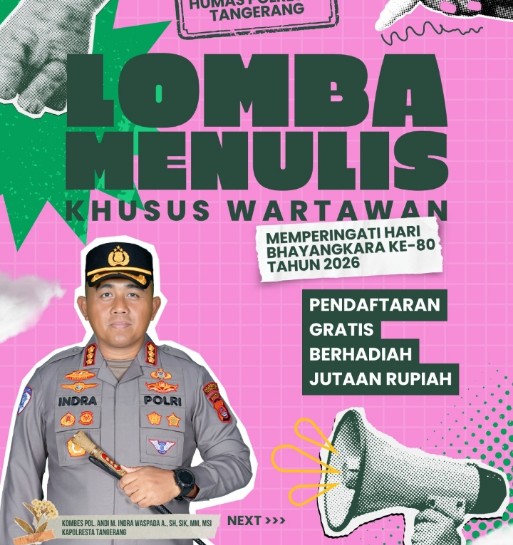 Hari Bhayangkara ke-80, Polresta Tangerang Gelar Lomba Karya Tulis Wartawan 