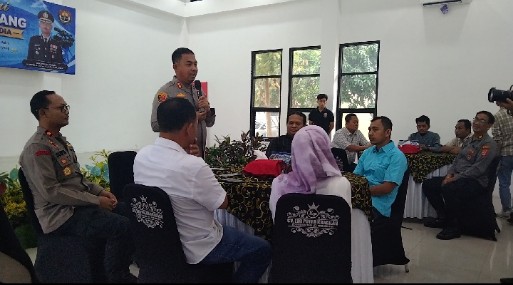 Silaturahmi Kapolres Serang Perkuat Sinergitas Bersama Insan Pers