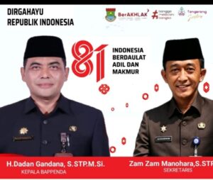 Dirgahayu Republik Indonesia ke-81, BAPPENDA dan Sekretariat Daerah Kabupaten Tangerang Teguhkan Komitmen Wujudkan Indonesia Berdaulat, Adil dan Makmur