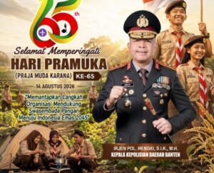 Hari Pramuka ke-65, Kapolda Banten Tekankan Pentingnya Karakter dan Kemandirian Generasi Muda