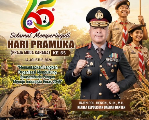 Hari Pramuka ke-65, Kapolda Banten Tekankan Pentingnya Karakter dan Kemandirian Generasi Muda
