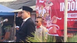 HUT RI ke 81, Warga Perumahan Gelar Upacara Bendera Dilapangan Hijau Griya Junti Asri