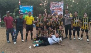 Sambut HUT RI Ke – 81 Desa Binong Gelar Turnamen Sepak Bola Wanita Antar RT